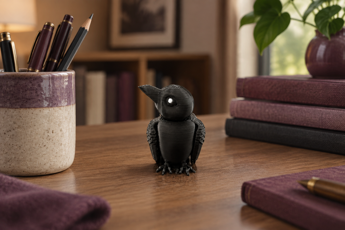 Raven - Articulated Keychain Figure