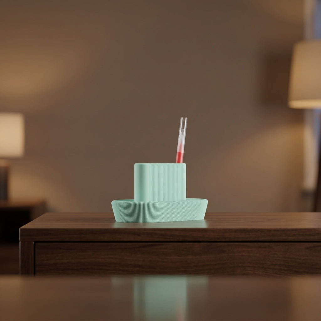 Minimalist Ribbed Desktop Organiser ribbed render 04