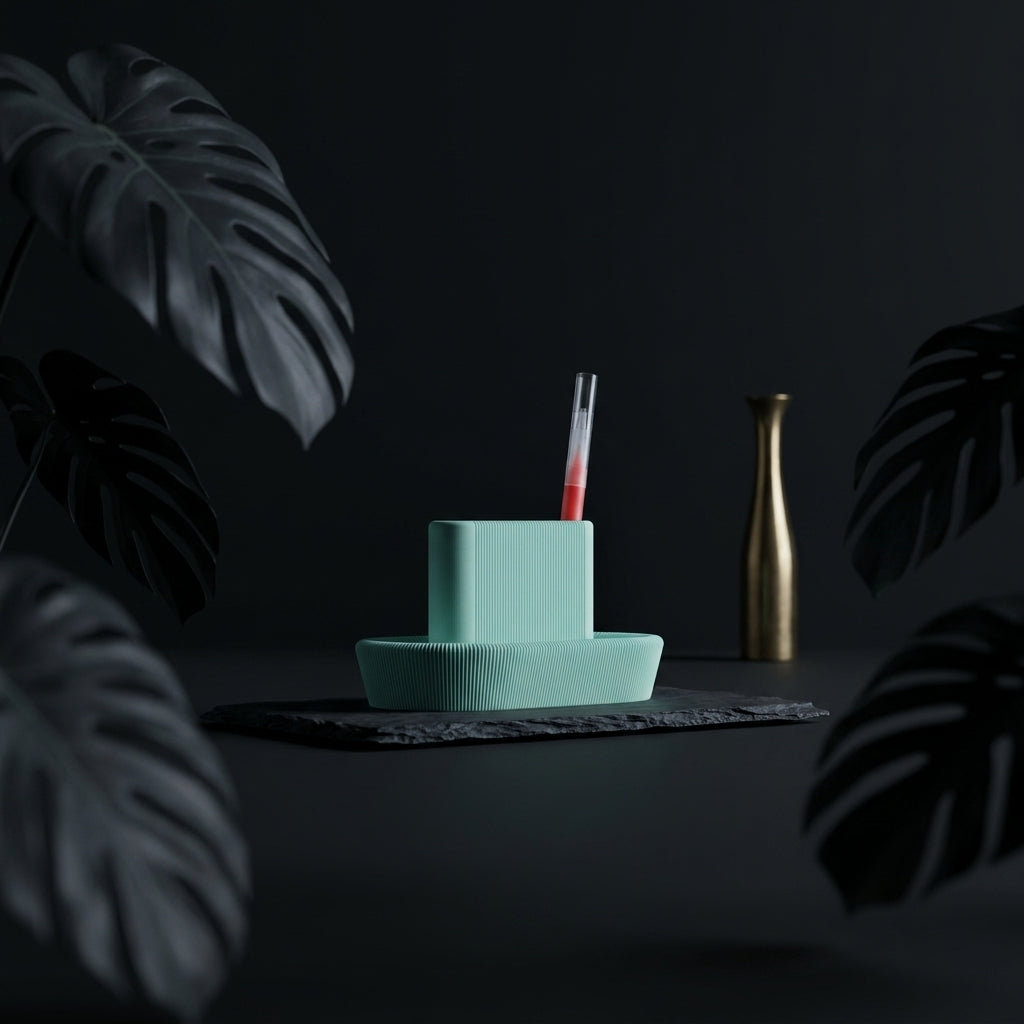 Minimalist Ribbed Desktop Organiser ribbed render 08