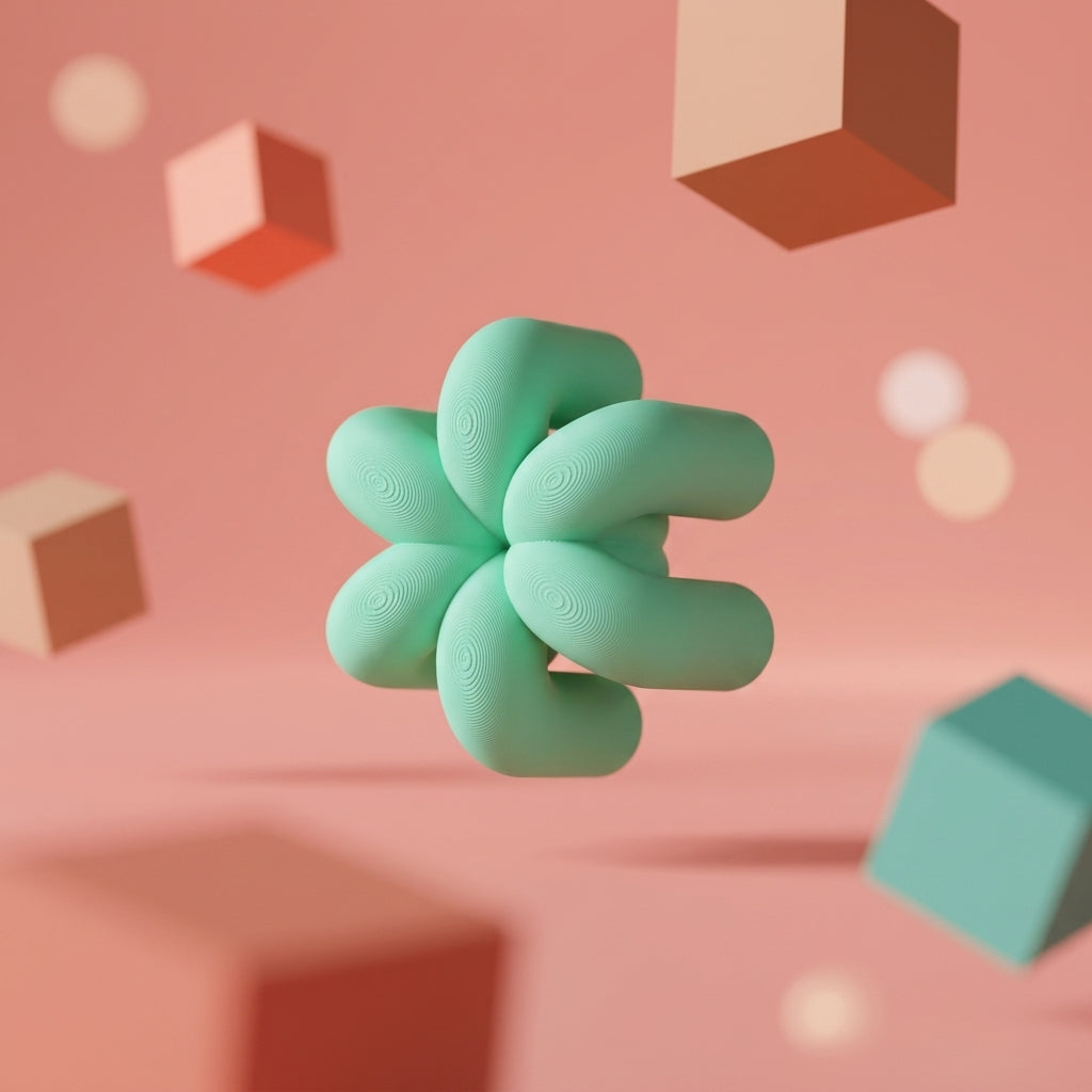 Wibble Cabinet Handle — mint green side profile on white cabinet