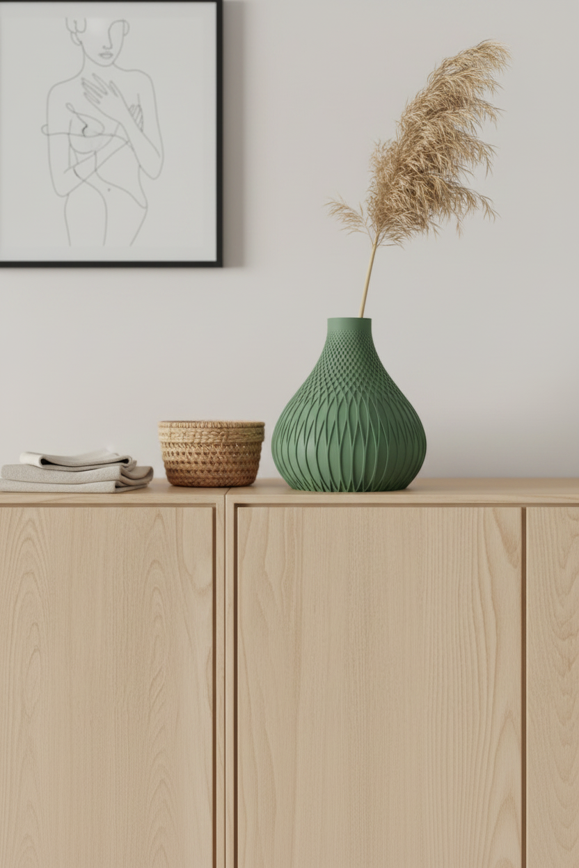 Textured Gourd Vase