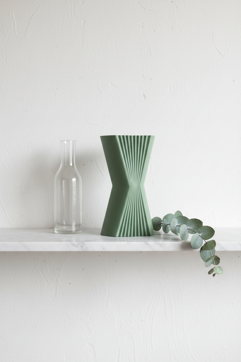 Elegant Angular Decorative Vase