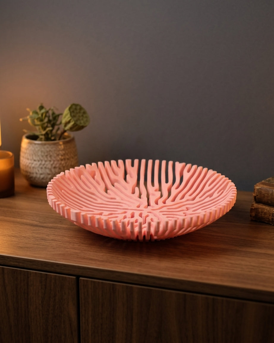 Coral Catch-All Bowl – Decorative Trinket & Key Bowl