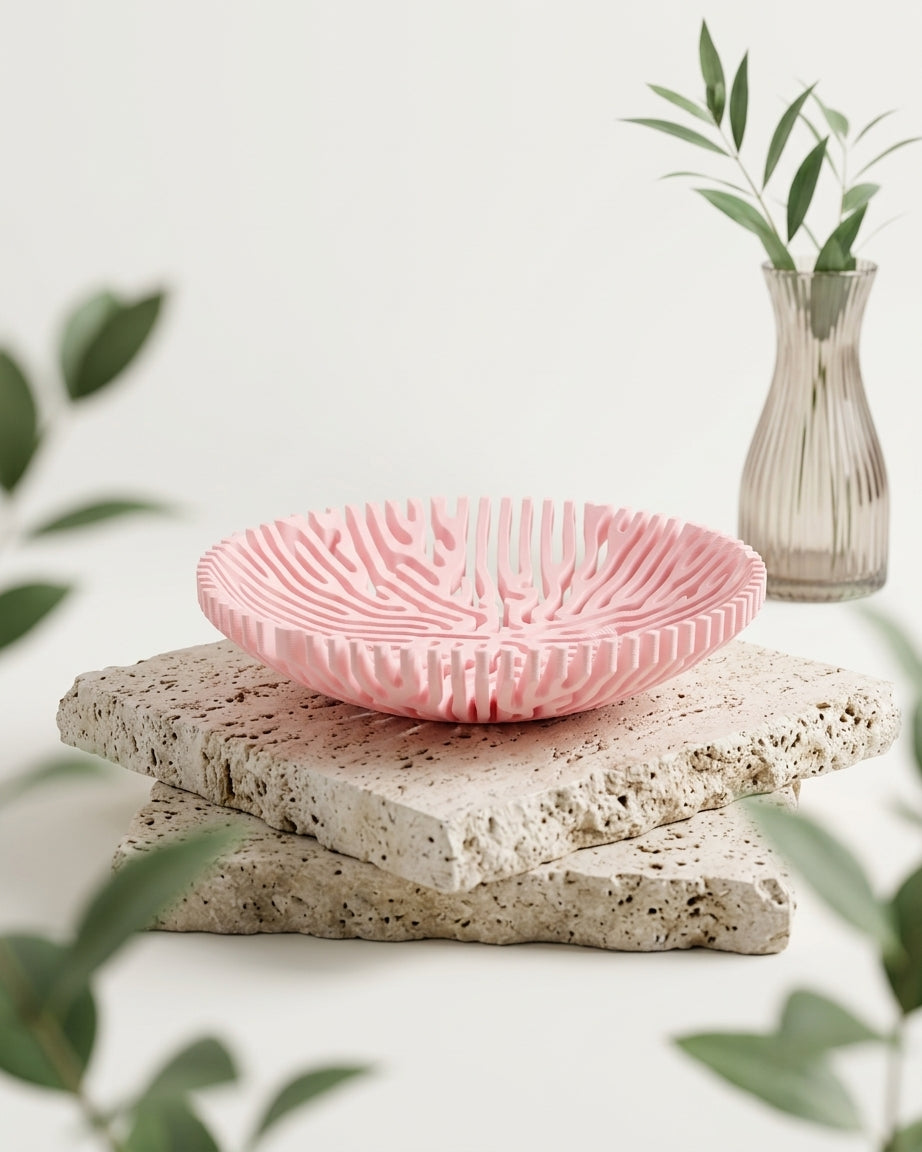 Coral Catch-All Bowl – Decorative Trinket & Key Bowl