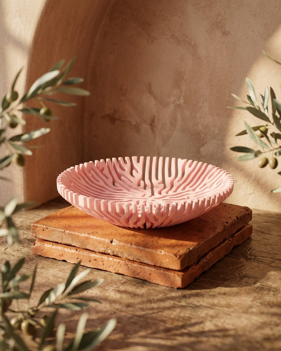 Coral Catch-All Bowl – Decorative Trinket & Key Bowl