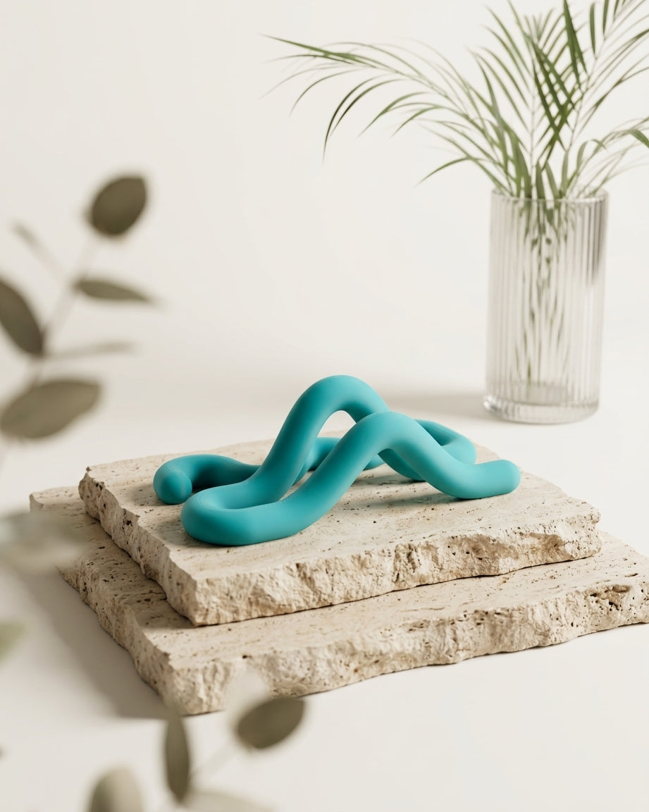 Wibbly Phone Stand - render angle 3