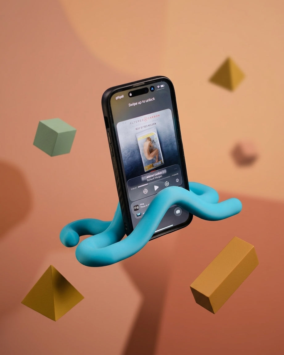 Wibbly Phone Stand - render angle 5