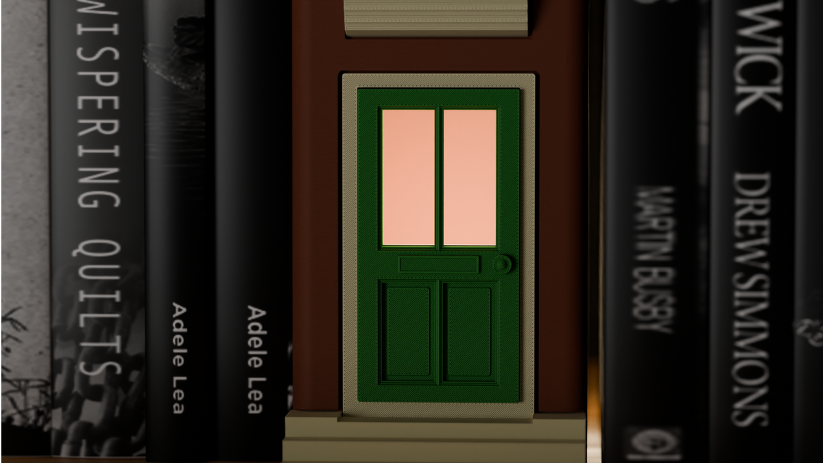 Miniature Door and Window Book Nook Insert