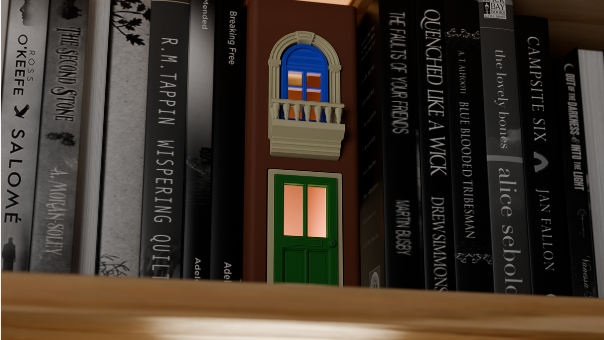 Miniature Door and Window Book Nook Insert