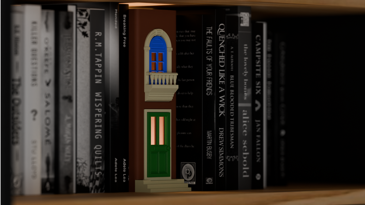 Miniature Door and Window Book Nook Insert