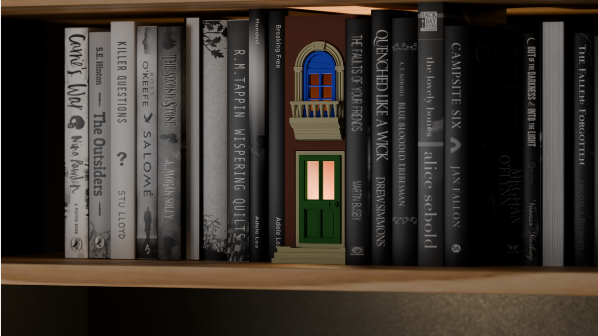 Miniature Door and Window Book Nook Insert