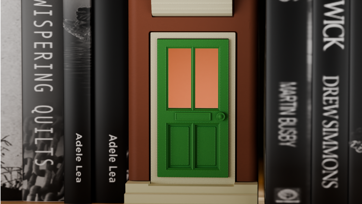 Miniature Door and Window Book Nook Insert