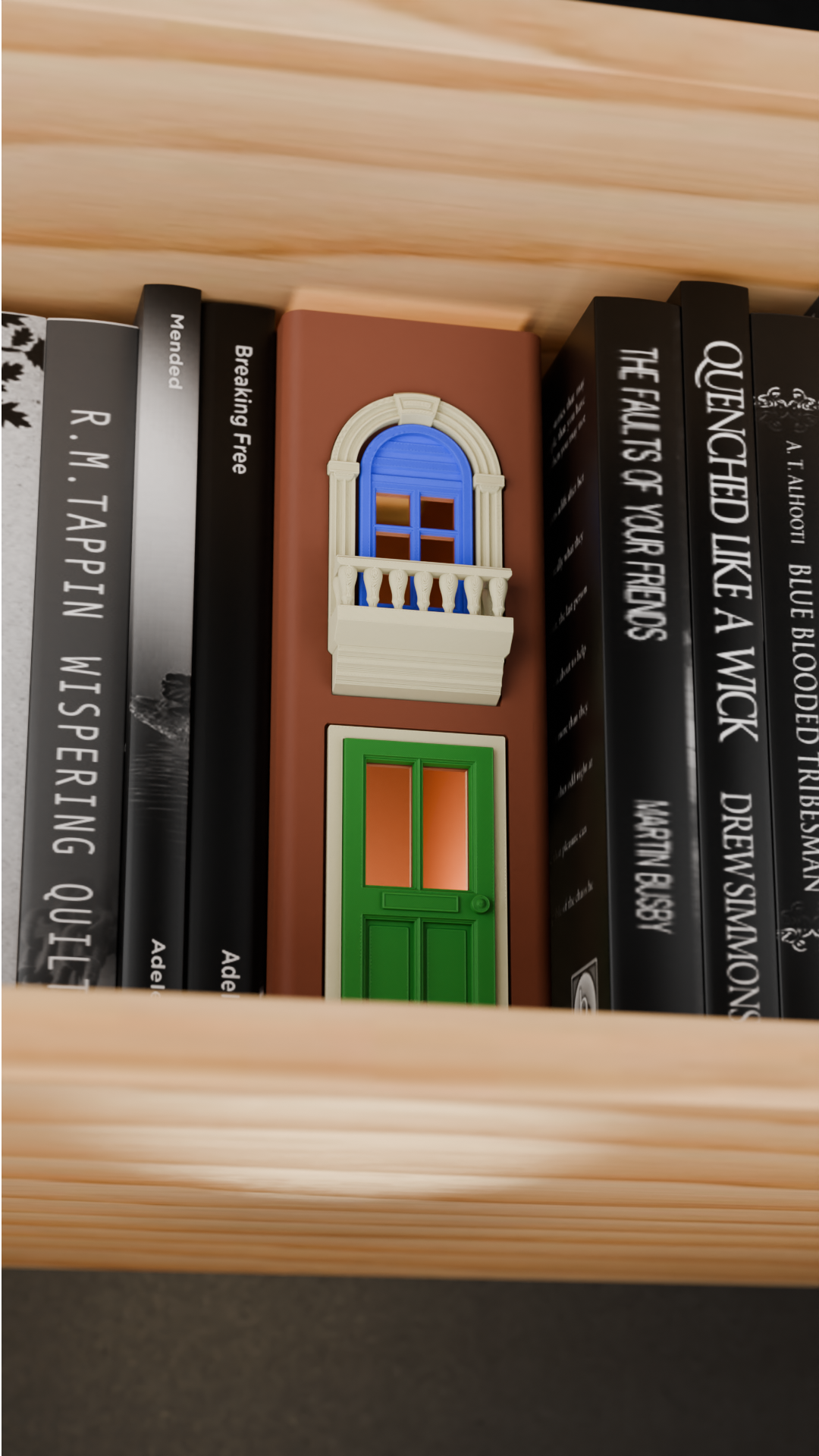 Miniature Door and Window Book Nook Insert