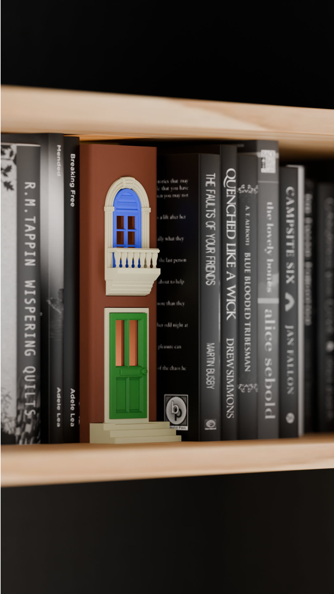 Miniature Door and Window Book Nook Insert