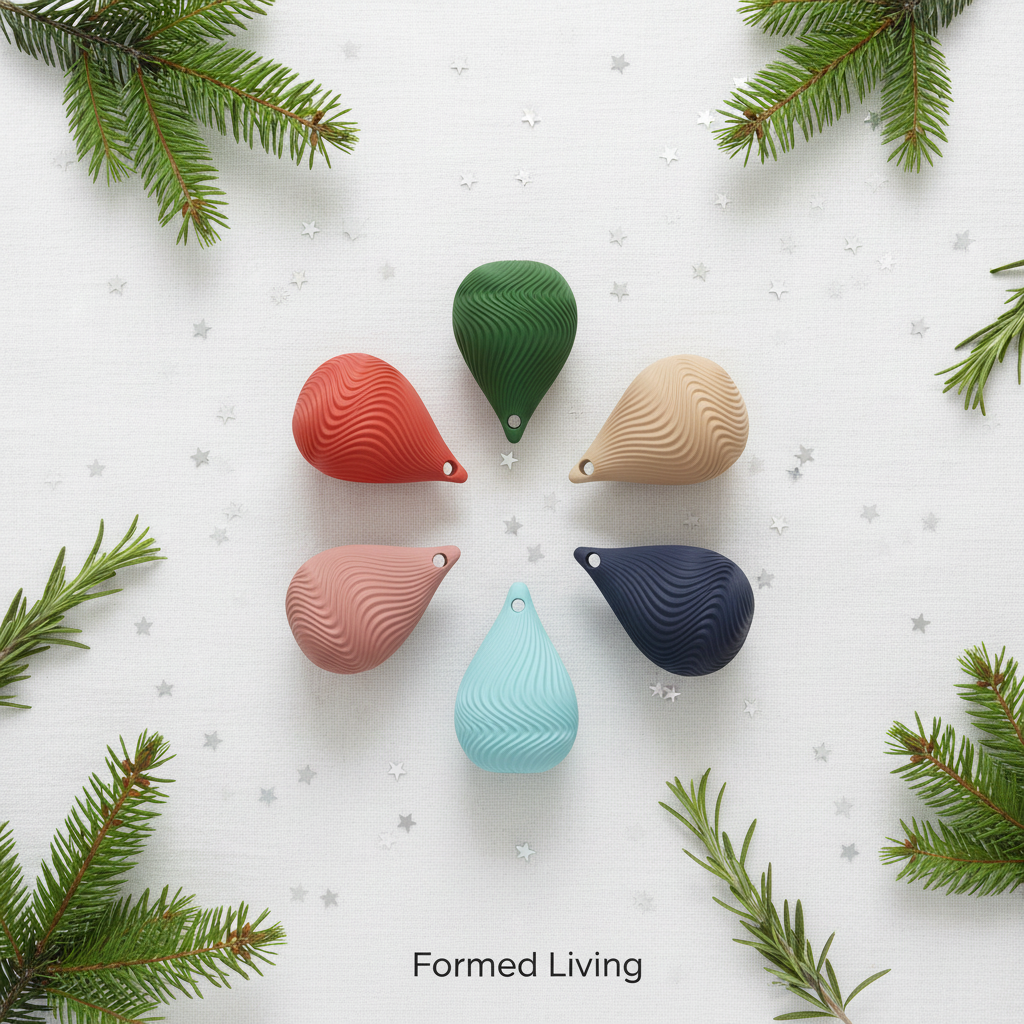 Twist Drop Christmas Ornaments