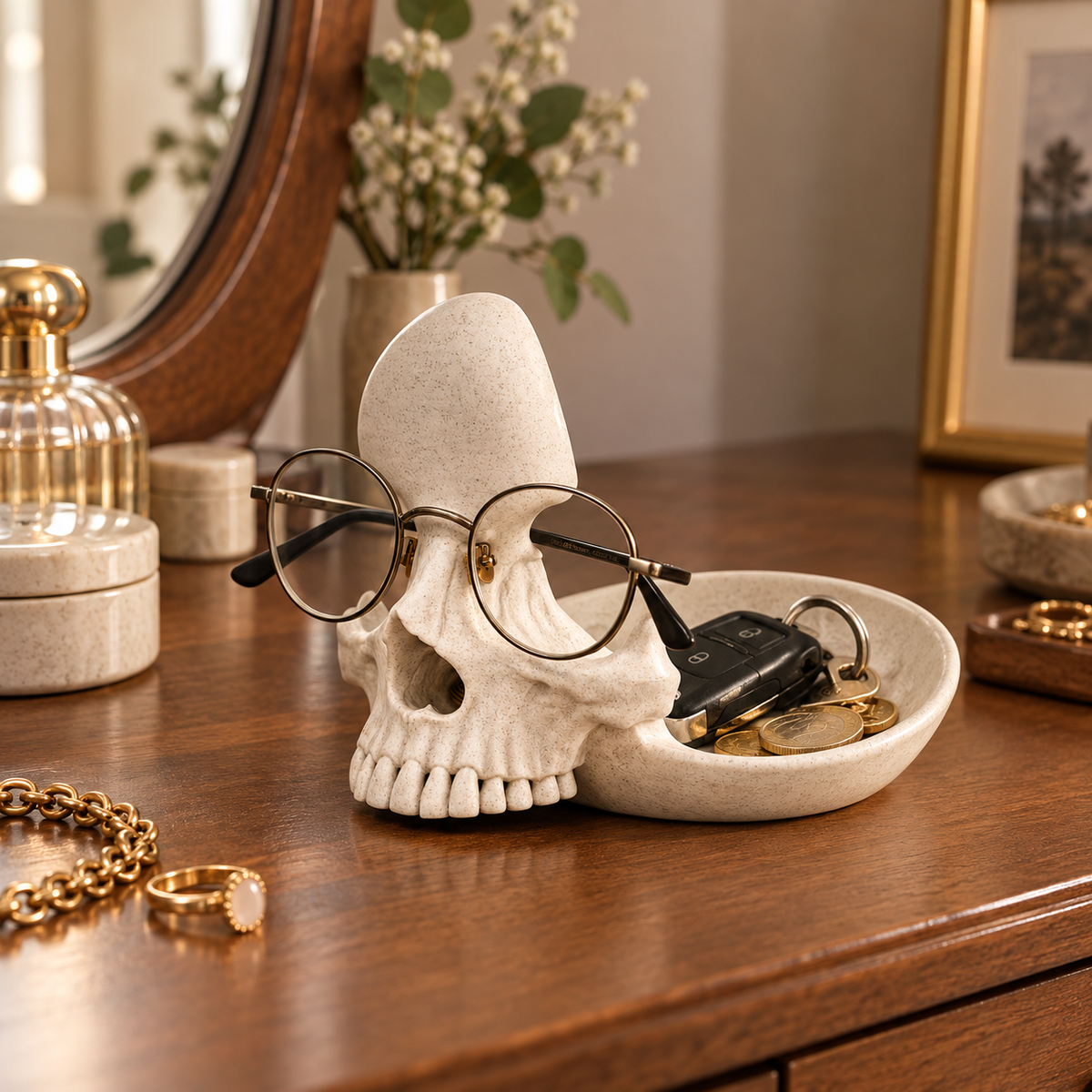 Skull Glasses Holder/Catchall