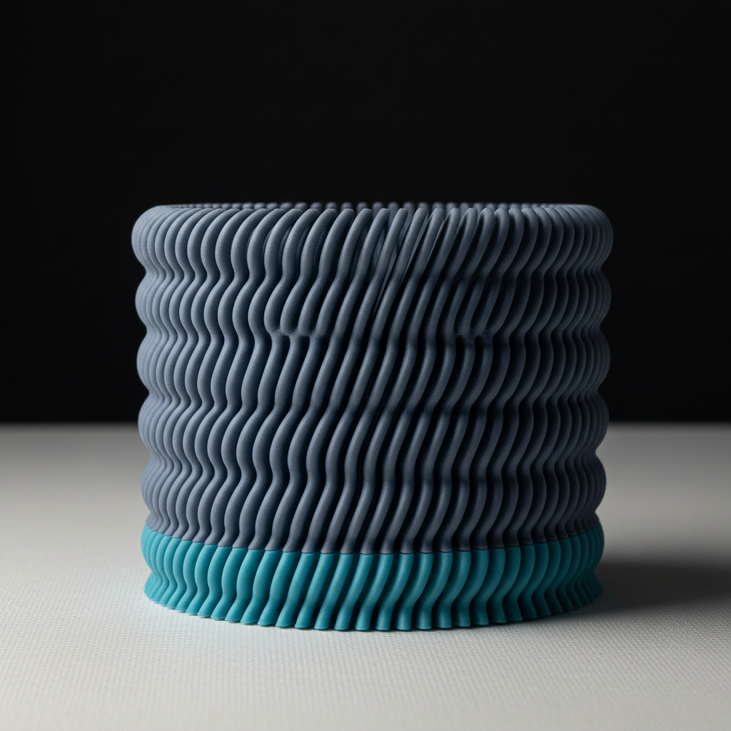 Modern Ripple Planter