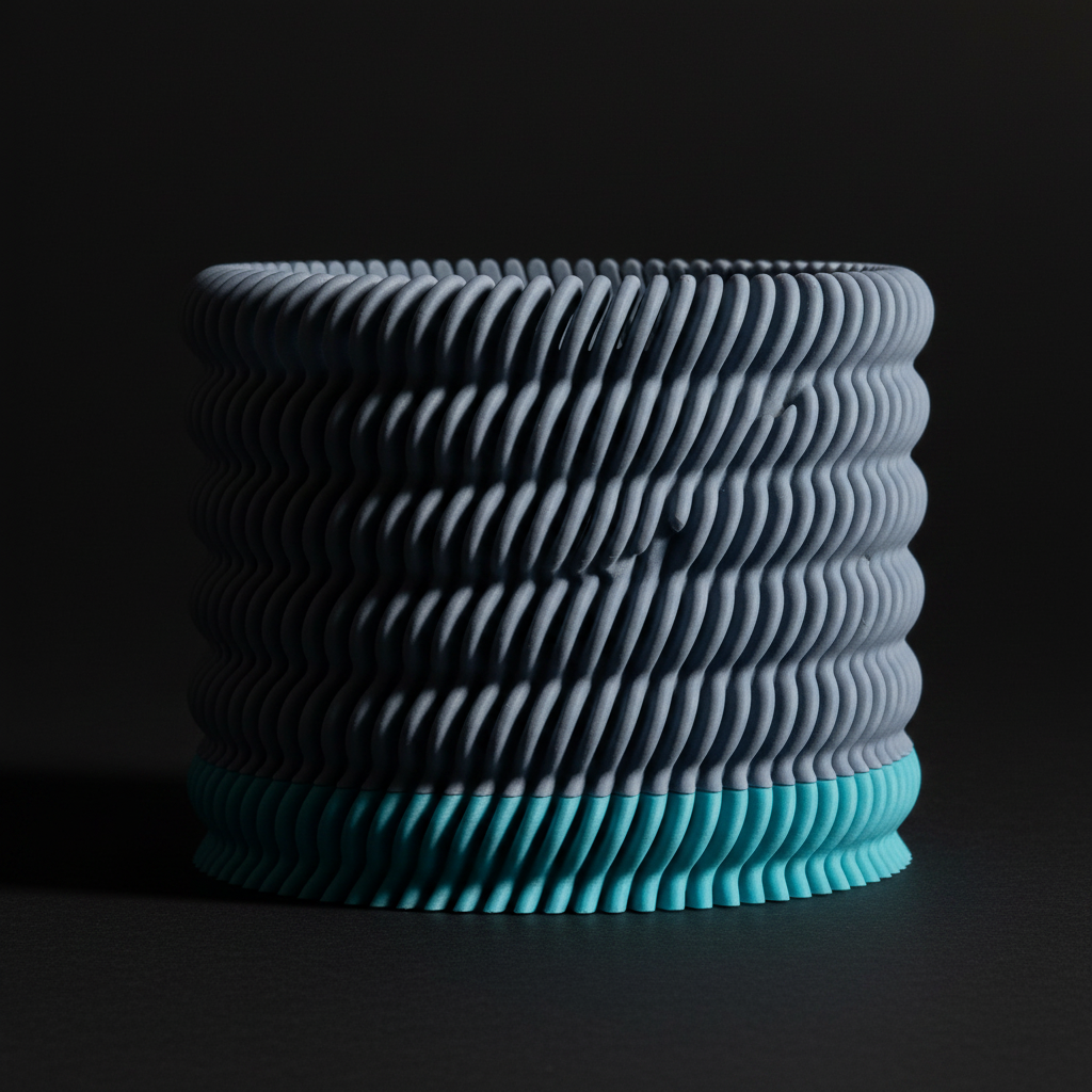 Modern Ripple Planter