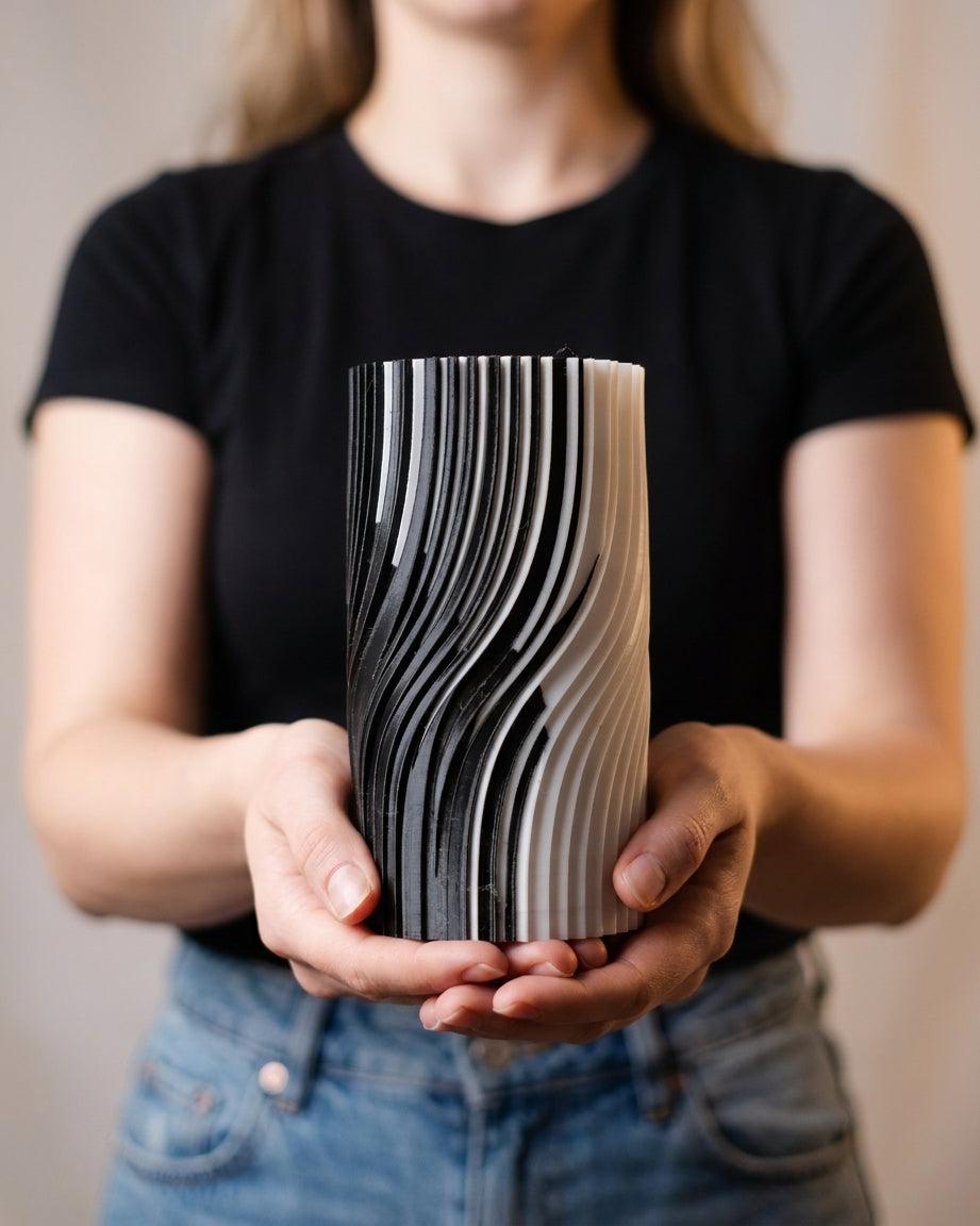 Dual Phase Vase on white background