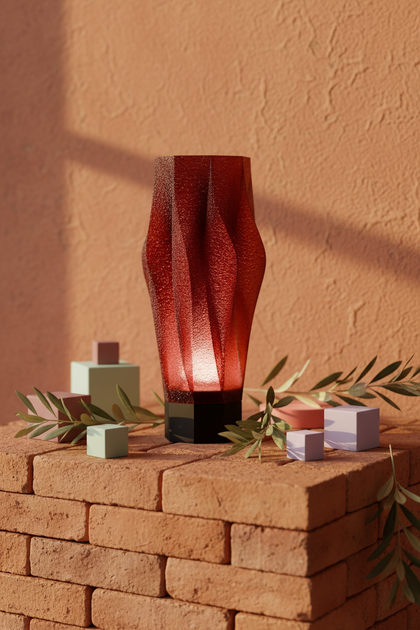 Sculptural Spiral Desk Lamp