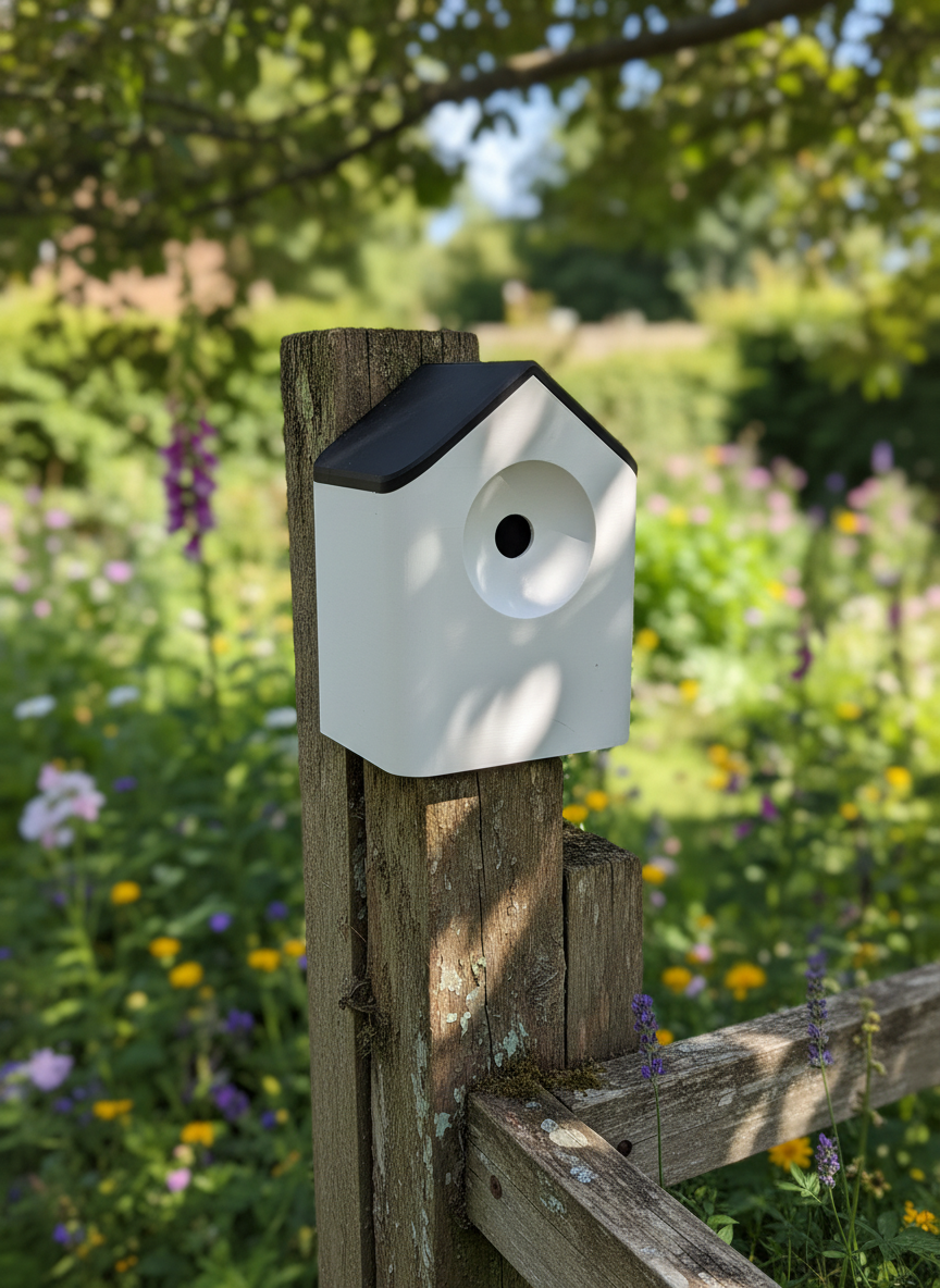 Modern Minimalist Bird House - sphere_entrance_bird_house_01