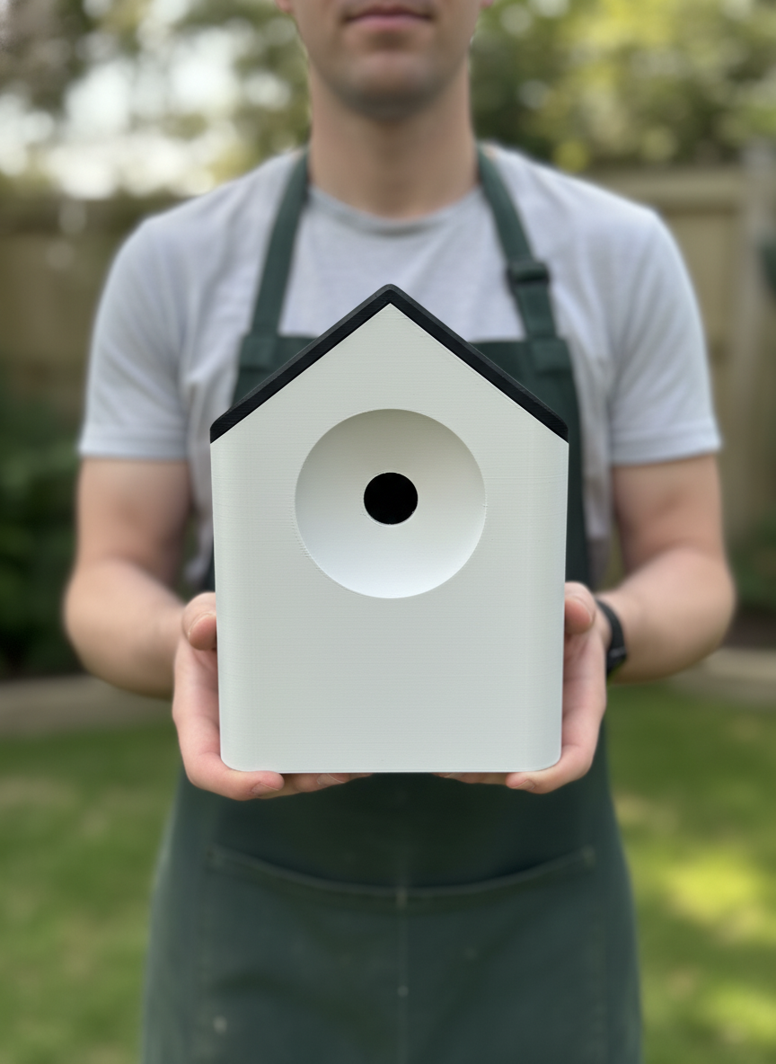 Modern Minimalist Bird House - sphere_entrance_bird_house_04