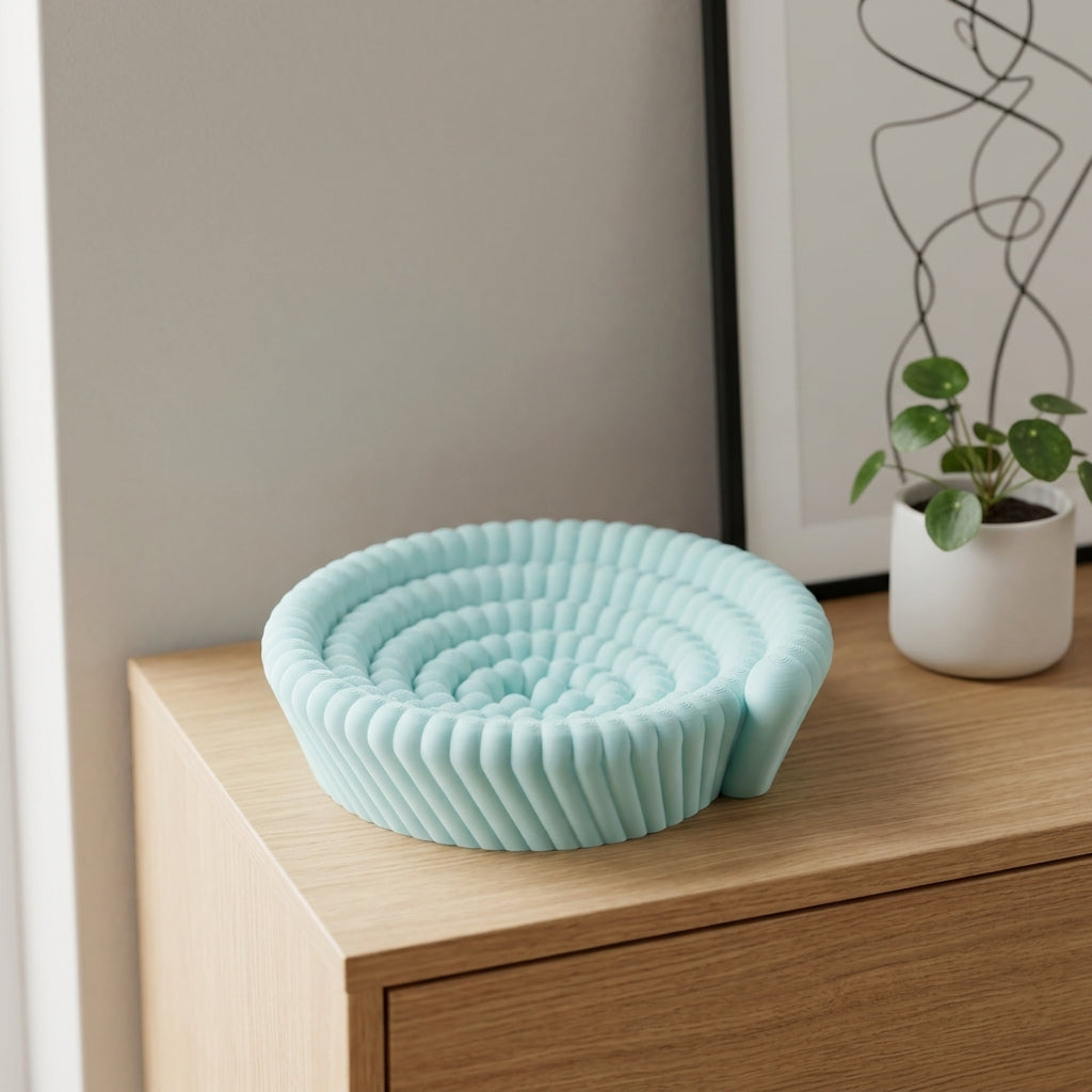 Organic Bobble Spiral Catch-All Bowl - lifestyle render 1