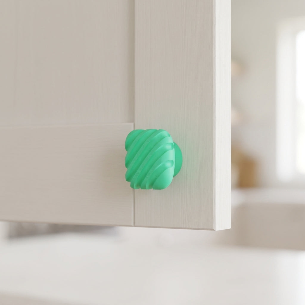 Modern Ribbed Cabinet Handle