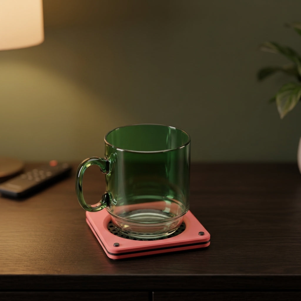 Stylish Multi-Part Desk Tray & Coaster