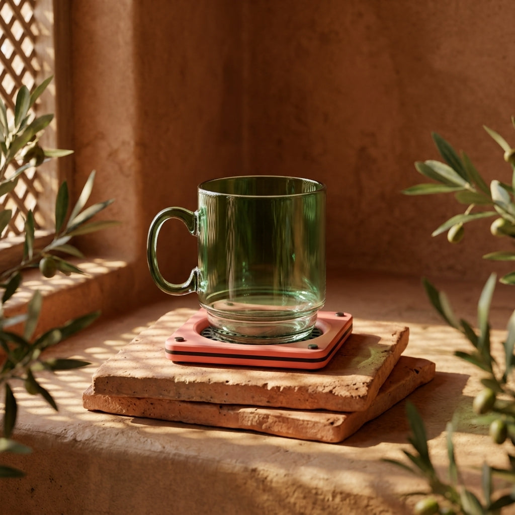 Stylish Multi-Part Desk Tray & Coaster