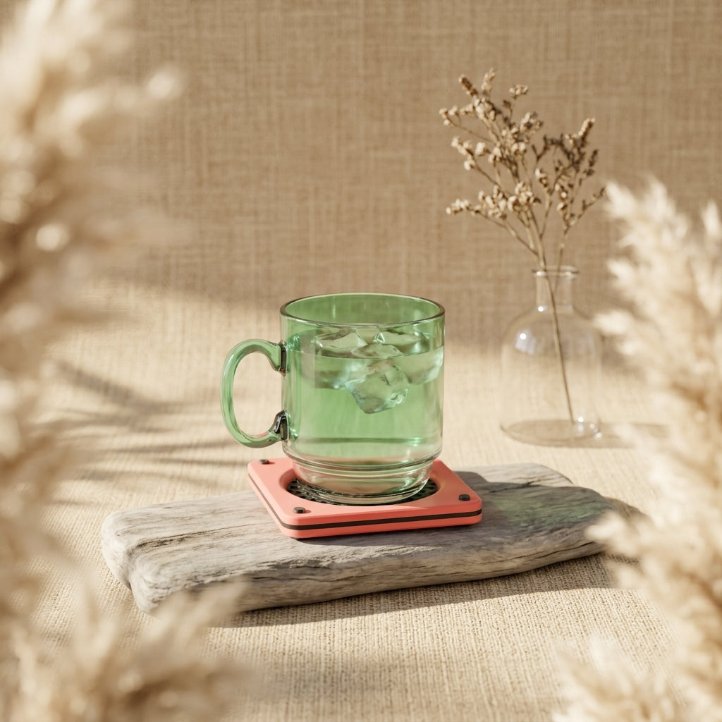Stylish Multi-Part Desk Tray & Coaster