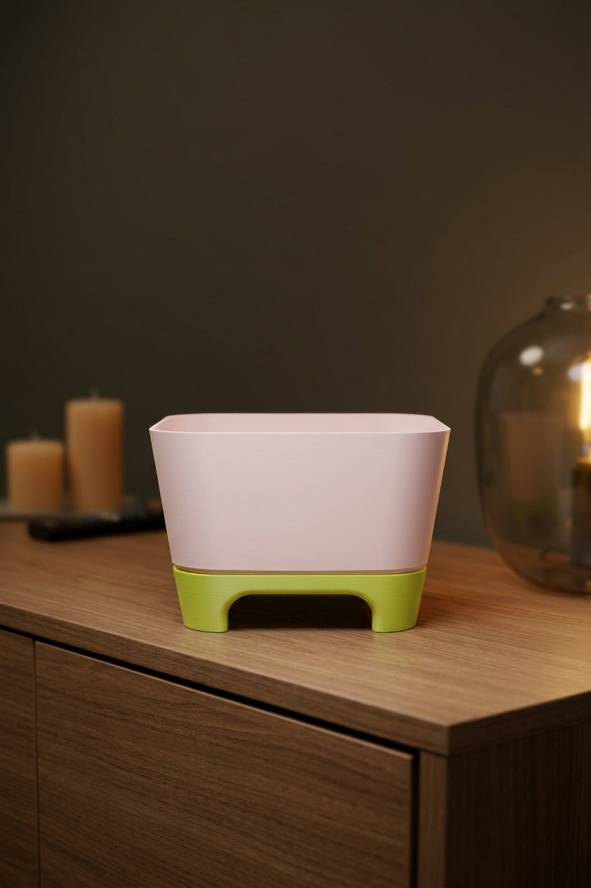 Two-Part Raised Planter with Legs - render angle 4