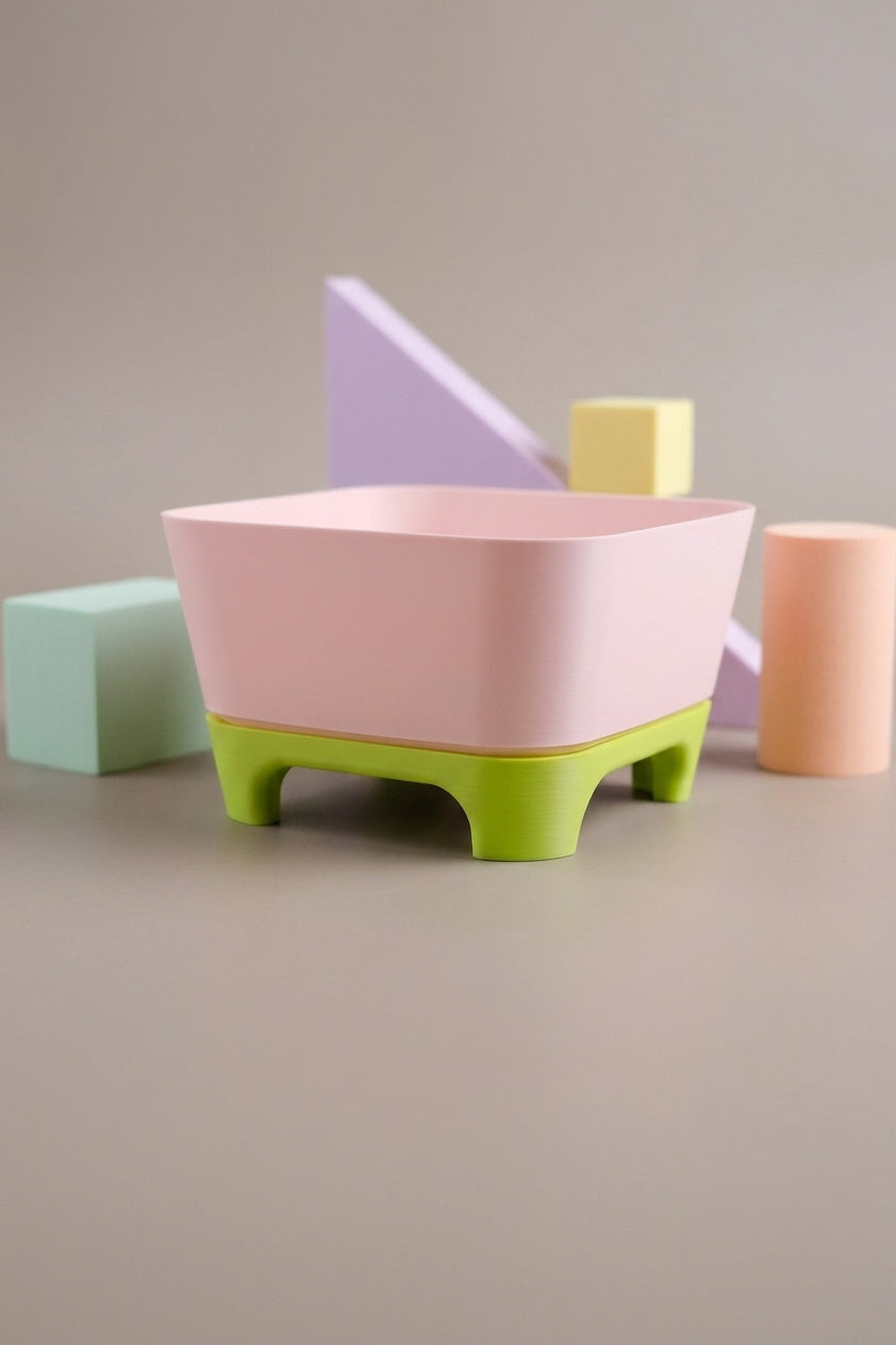 Two-Part Raised Planter with Legs - render angle 5