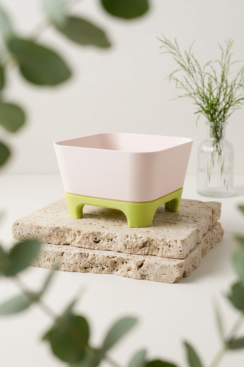Two-Part Raised Planter with Legs - render angle 6