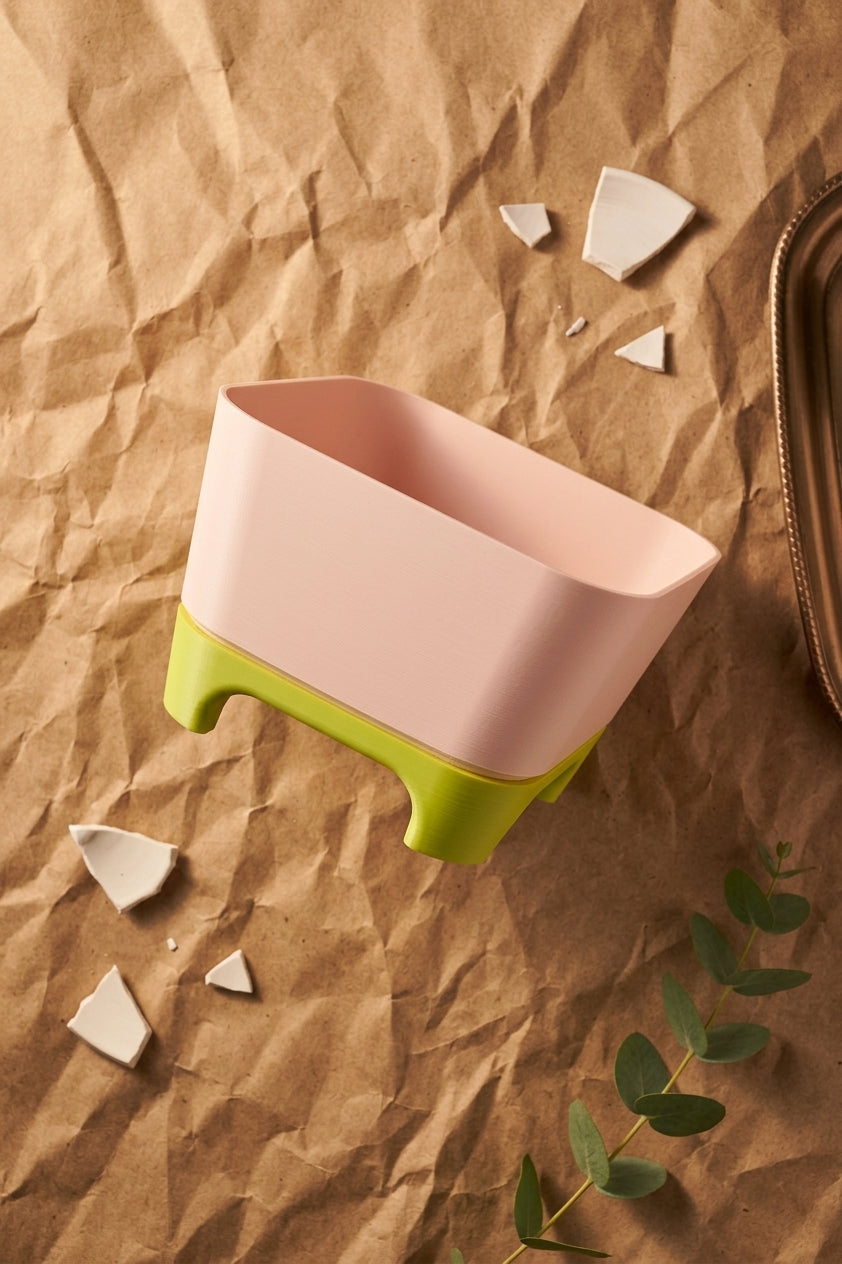 Two-Part Raised Planter with Legs - render angle 7