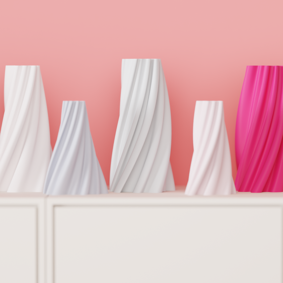 Modern Spiral Twist Vase