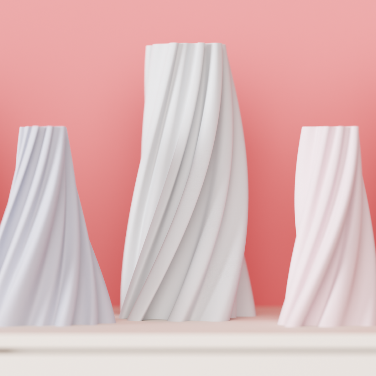Modern Spiral Twist Vase