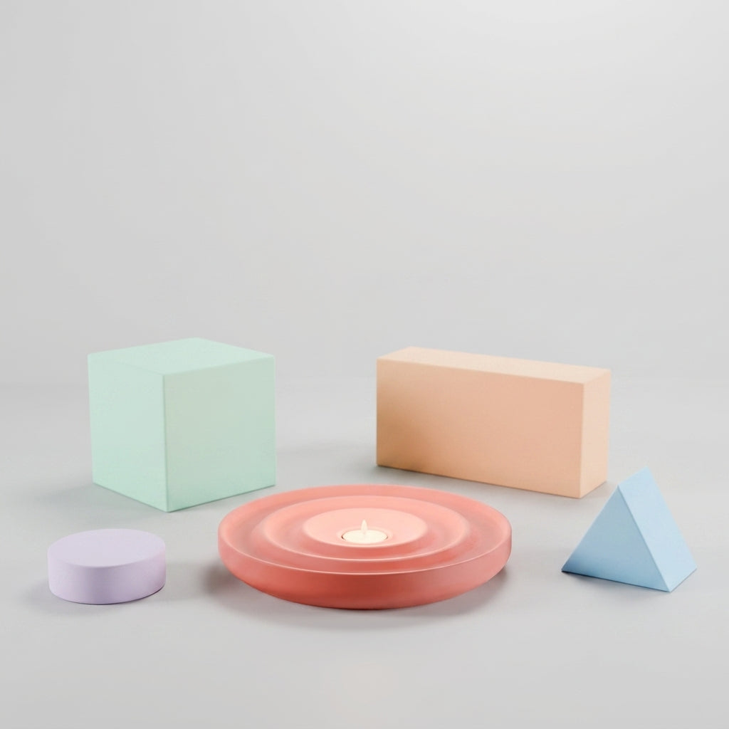 Soft Ripple LED Tealight Tray - render lifestyle 3