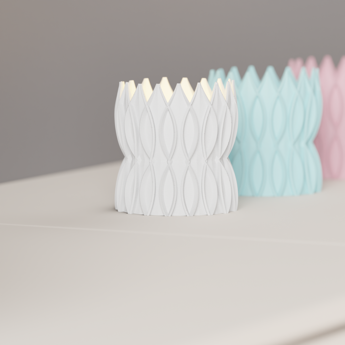 Krona Tealight Holder tealights product shot angle two