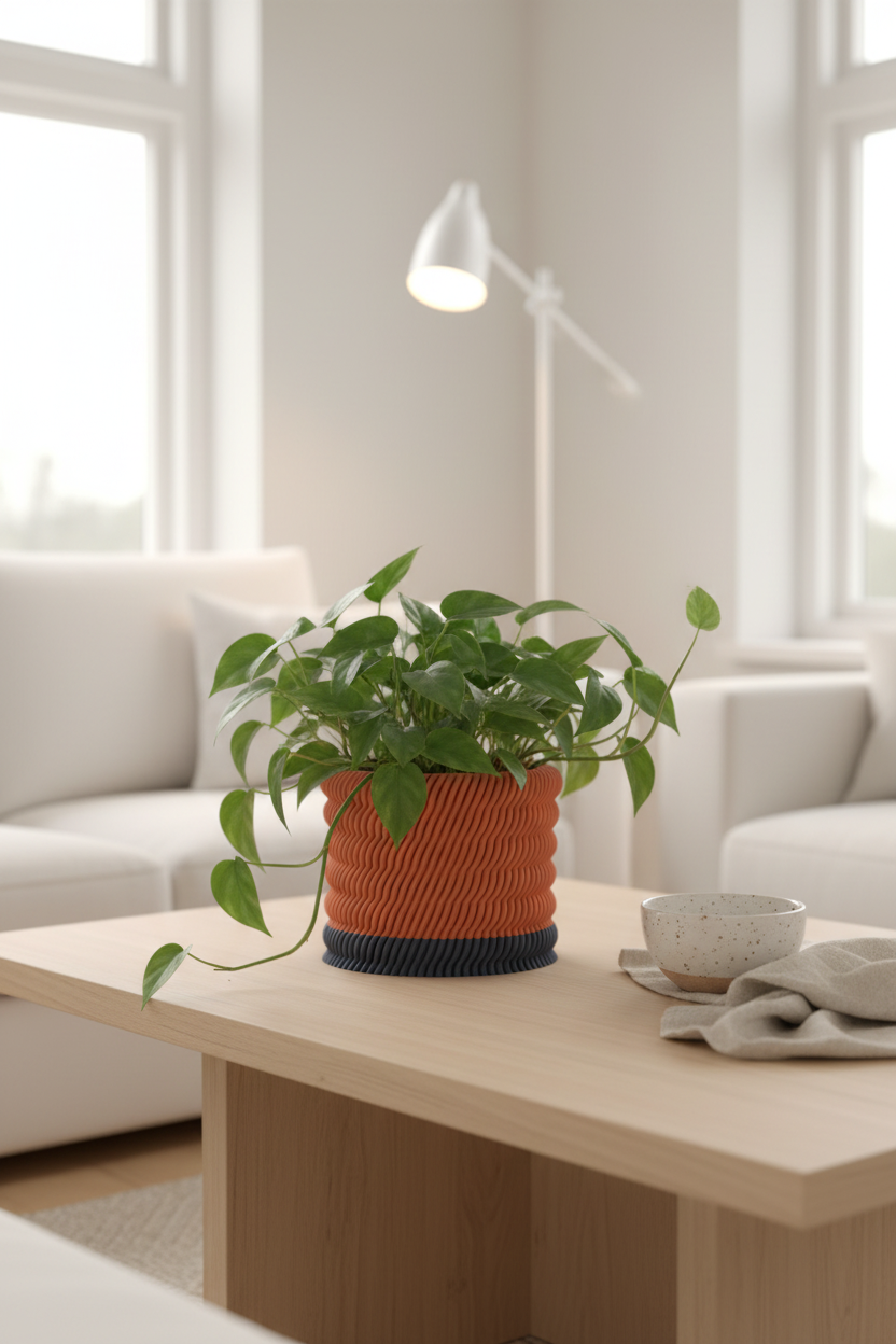 Modern Ripple Planter