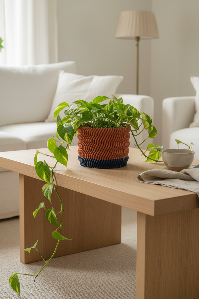Modern Ripple Planter