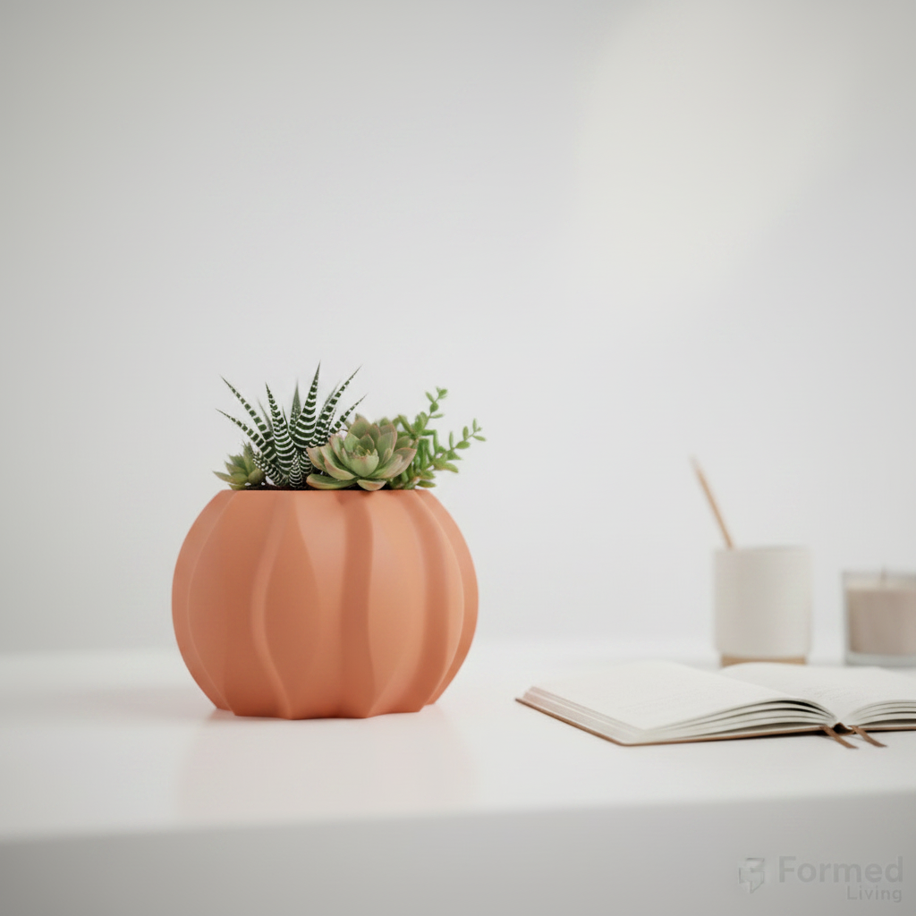 Modern Ripple Planter