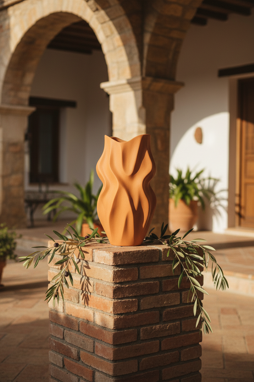 Elegant Organic Flow Vase