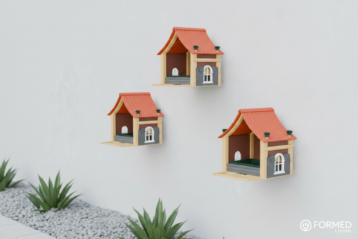 Cabin Bird Feeder