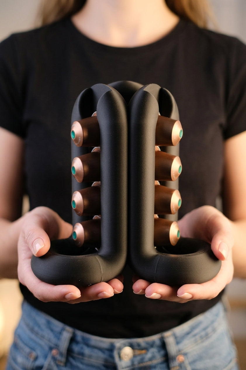 Three-Way Wibble Coffee Pod Holder tri render 03