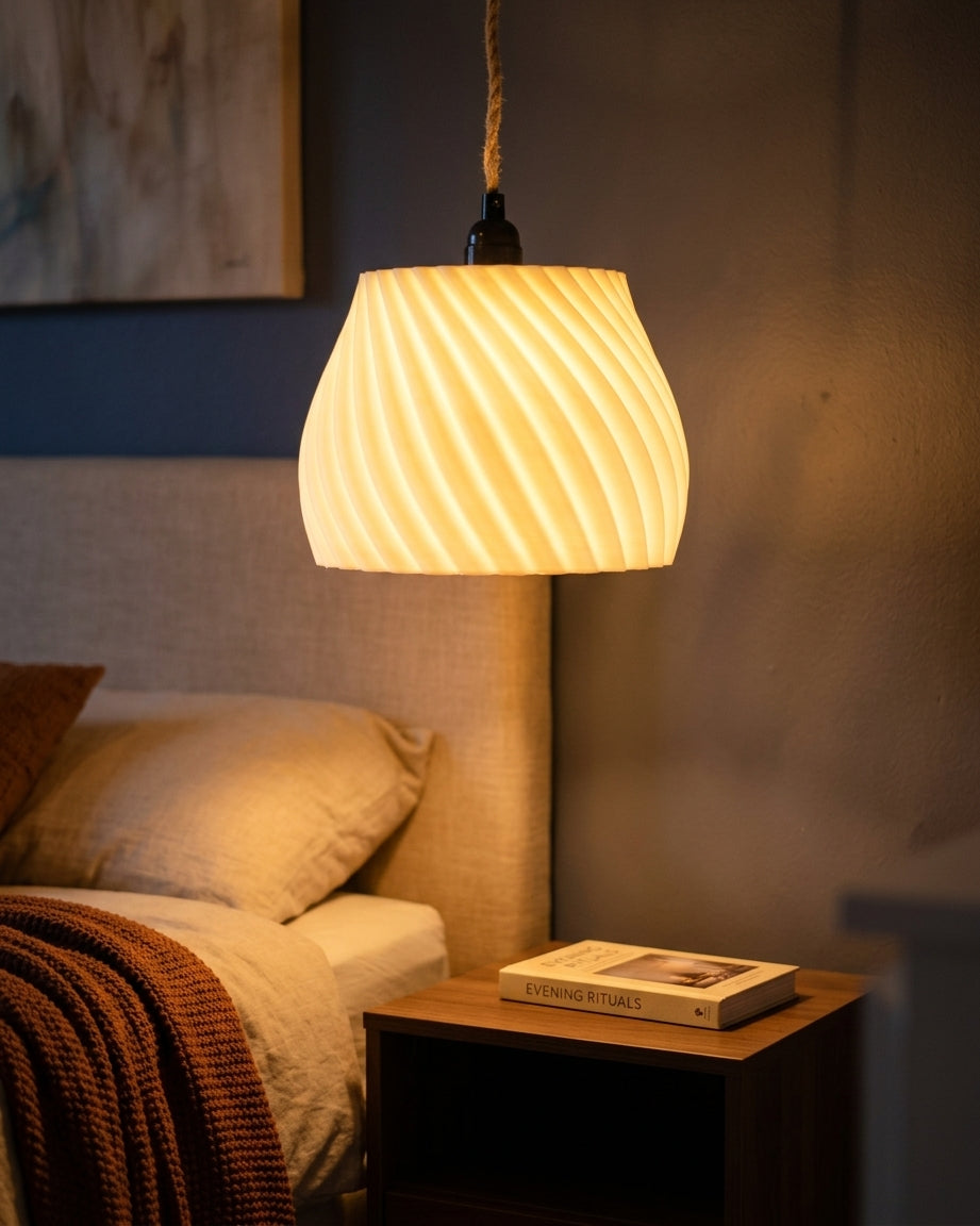 Elegant Twisted E27 Pendant Lampshade - twisted_06