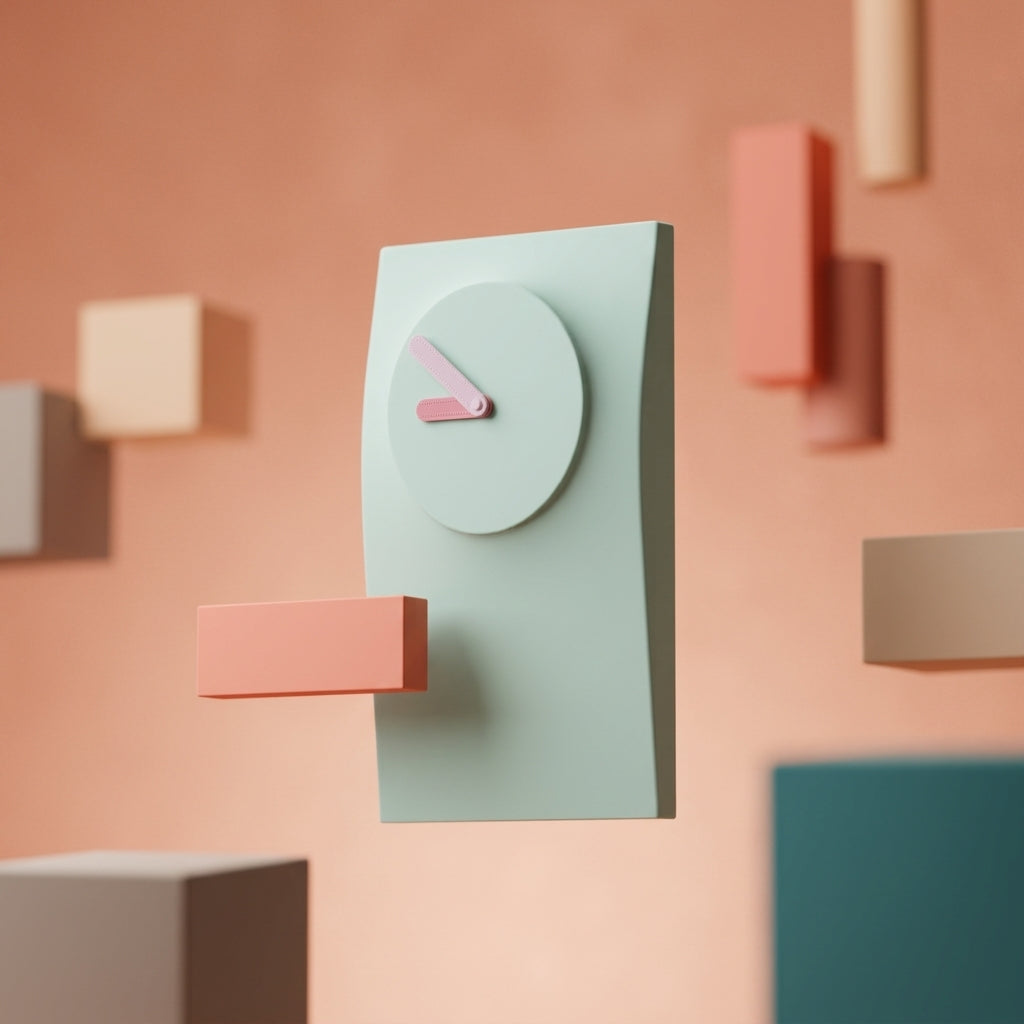 Modern Flow Wall And Desk Clock