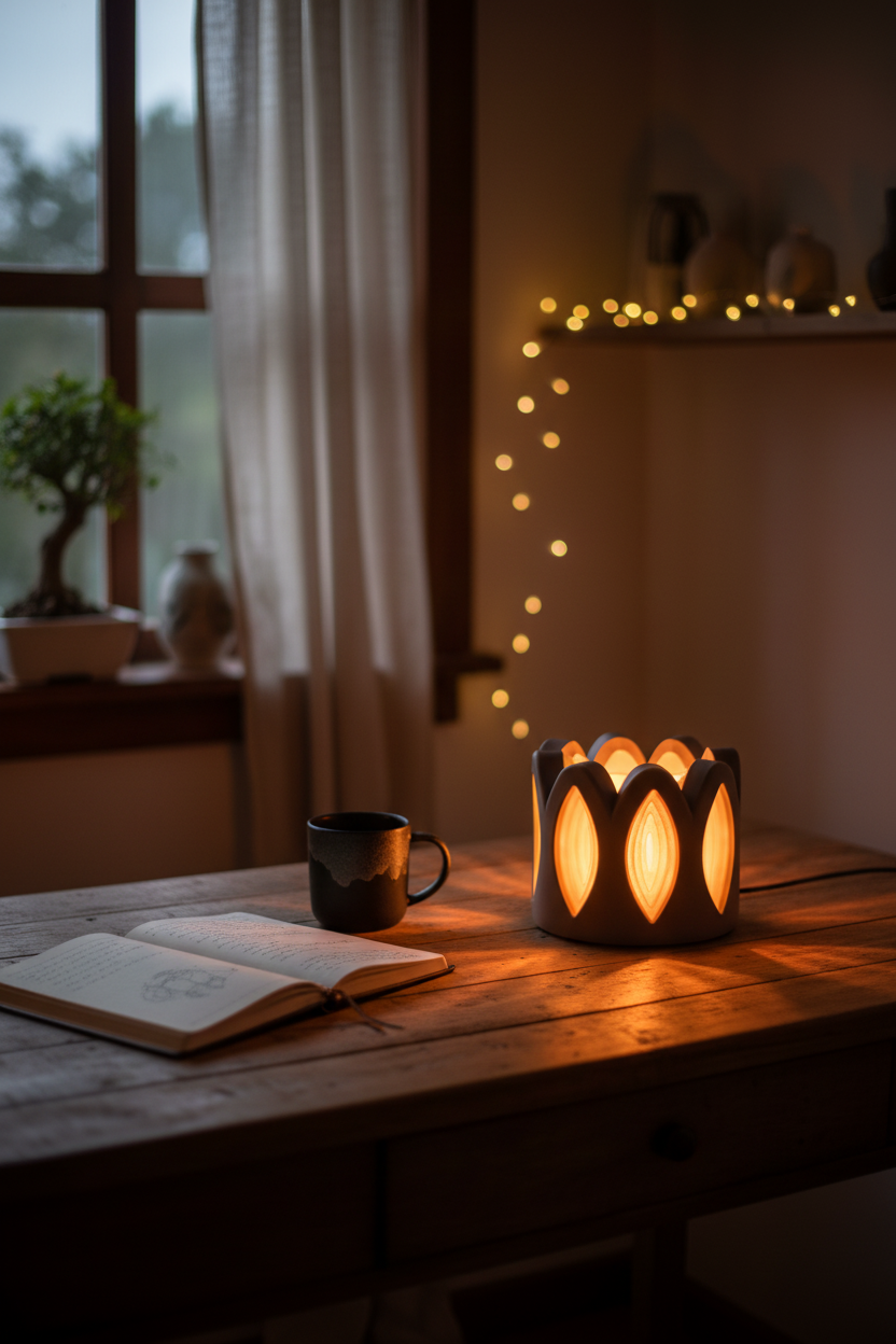 Whimsical Window Desktop Lamp