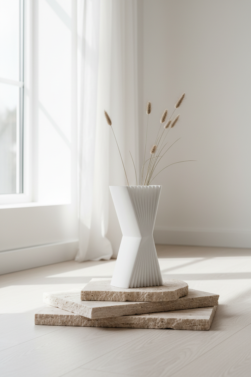 Elegant Angular Decorative Vase