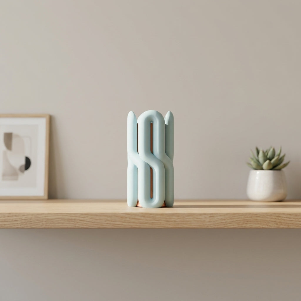 Wibble Two-Part Modular Vase dual colour render 01
